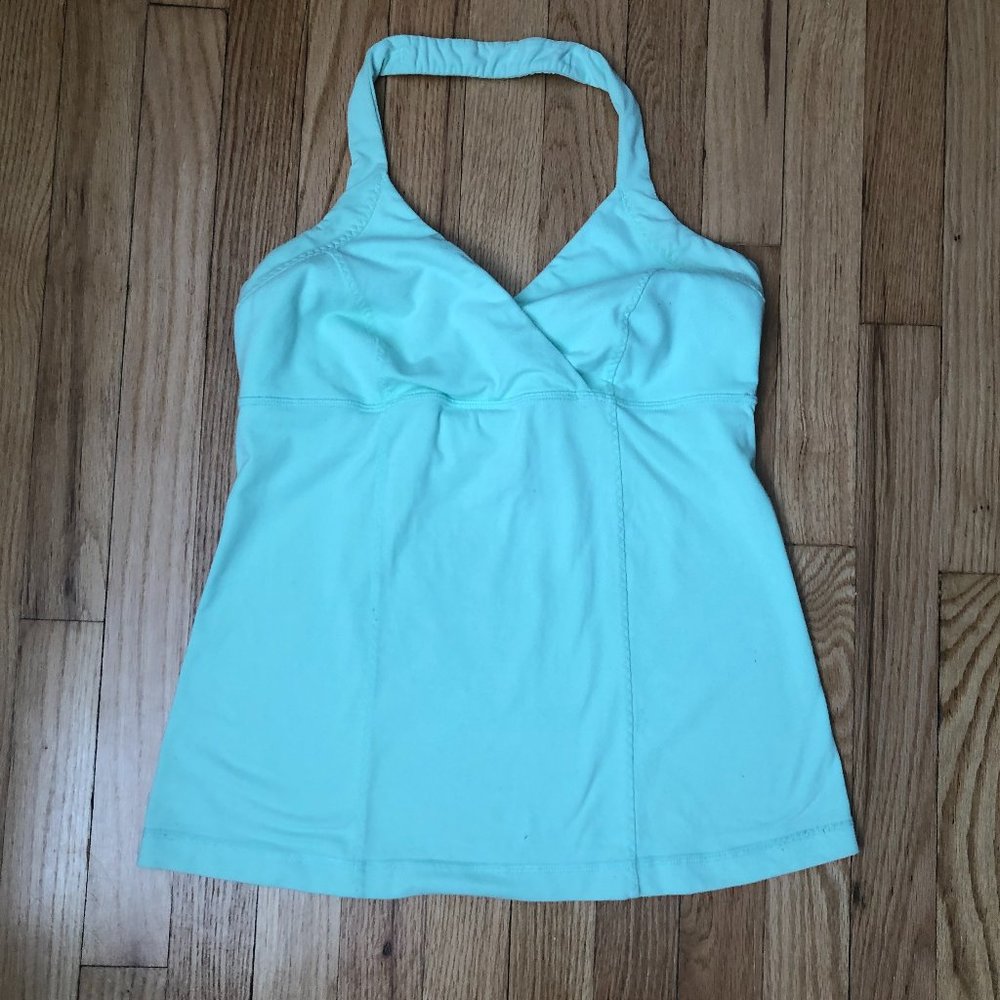 Lululemon Mint Green Liberate Halter Tank Top
